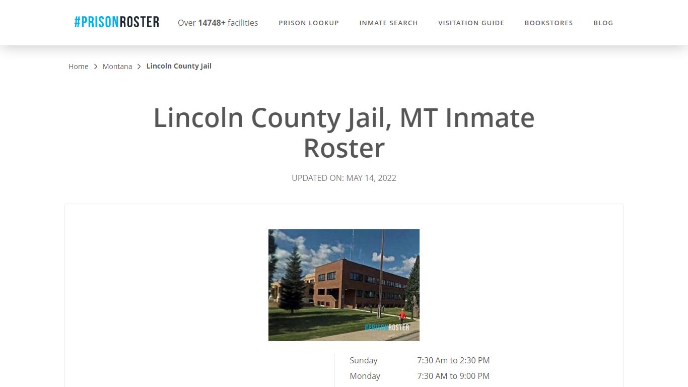 Lincoln County Jail, MT Inmate Roster