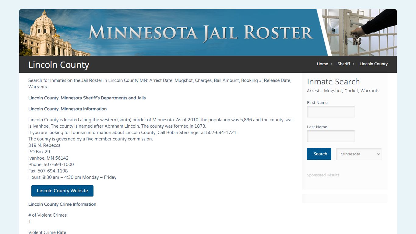 Lincoln County | Jail Roster Search